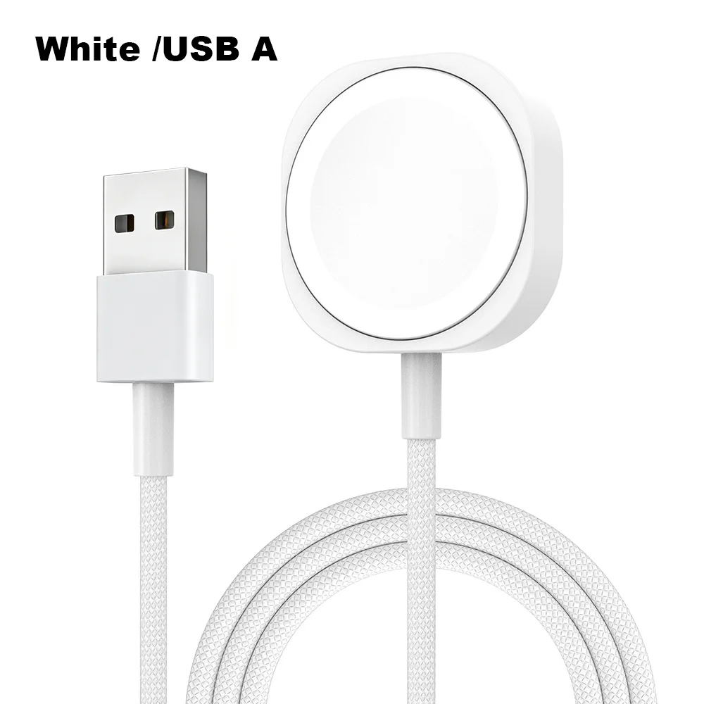 New Magnetic Wireless USB A Fast Charger Type C Charging Cable For Apple Watch Series 10 9 8 7 6 5 4 3 2 1 Ultra Edition iWatch - الصورة 9