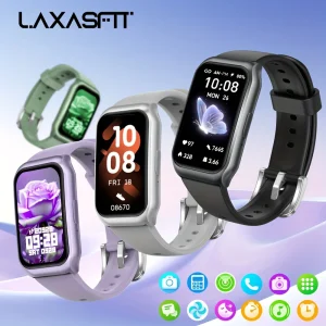 LAXASFIT Smart Watch Women Men Bluetooth Connection Cell Phone Music Fitness Sports Bracelet Sleep Monitor Smartwatch Women
