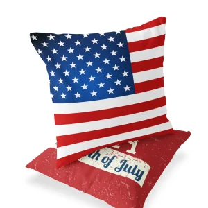 American Independence Day Series LOVE USA Printed Square Home Decoration Pillowcase Cojines Decorativos Para Sofá Akcesoria Kuch