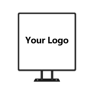 Custom Round LED Lights Box Double-Sided Outdoor Business Sign Illuminated Storefront Sign Personalized Logo Sign for Shops