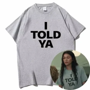 Summer Hot Selling I Told YA Challenger 2024 T-shirt Round Neck Short Sleeved Shirt Fan Gift, Women's Short Sleeved T-shirt