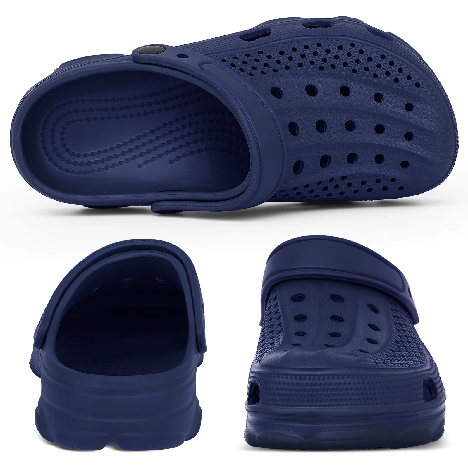 Kidmi Fashion Men Clogs Slippers Summer Clogs Slippers Outdoor Breathable Beach Slippers Soft Men Garden Slippers Home Sandals - الصورة 3