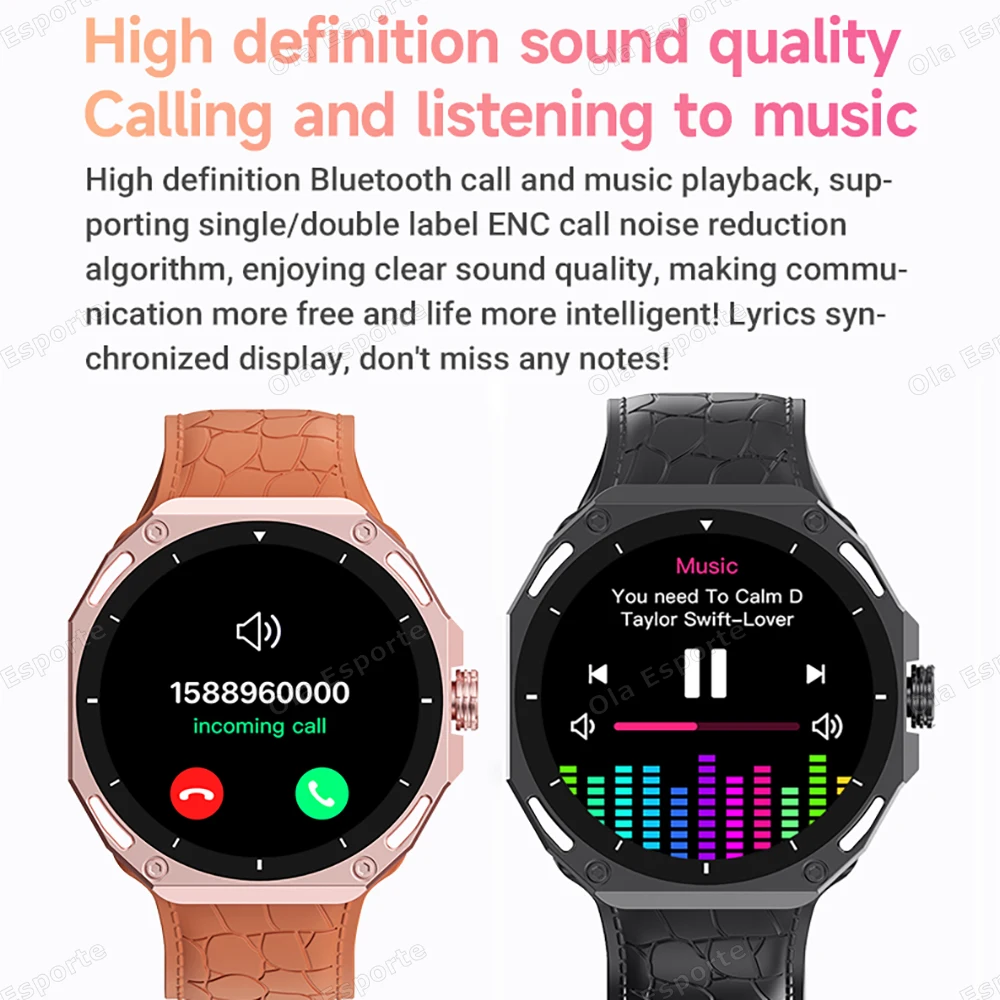 +7Pcs Straps Smart Watch AMOLED Screen 3D Dial GPS Bluetooth Call IP68 Waterproof Smartwatch Men Women For Android IOS 2025 New - الصورة 3