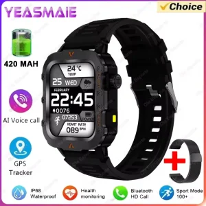 SmartWatch Men Militray Outdoor Sport GPS Fitness Tracker Heart Rate Smart Watch Waterproof New