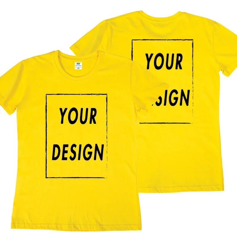 UE Size Custom Team T-shirt for Women, Add Your Own Design in Front and Back, Print and Text, High-quality T-shirt for Men - الصورة 8