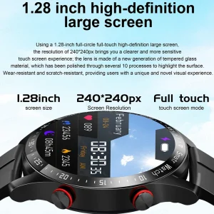 2026 New Voice Call Smart Watch Men AMOLED Screen Heart Rate Waterproof Sports Watch ECG+PPG Health Smartwatch For Android IOS