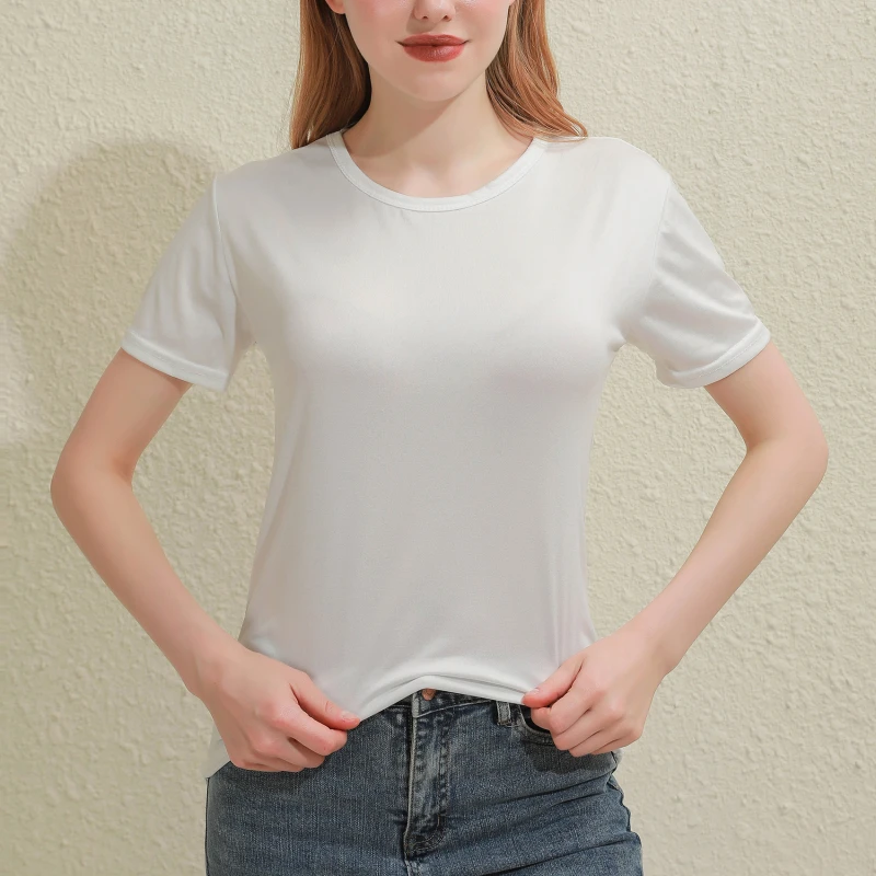 Solid Women Cotton T-shirt V-Neck Short Sleeve Female Tee Slim White And Balck T-Shirt Casual Solid Lady Tshirt Tops - الصورة 8