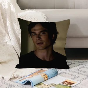 Vampire Diaries Starring D-Damon S-Salvatore Pillow Case Office Cushions Suitable For Sofa Car Bedroom Decorative Cushion Cover