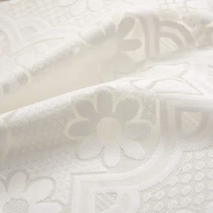 Square Lace Tablecloth White Flower retro European Embroidered Dinning table linen Cover wedding party garden home decoration