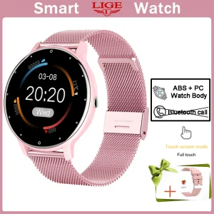LIGE Ladies Smart Watch Bluetooth Call Watch Sport Fitness Heart Rate Monitor Blood Oxygen Lady Smartwatch For Women IOS Android
