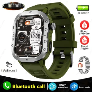 New Military GPS Smart Watch Men Flashlight Health Monitor Waterproof Outdoor Sports Fitness Bluetooth Call Smartwatch Men Women