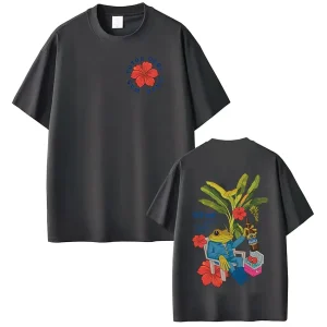 Rapper Bad Bunny T-shirt Debi Tirar Mas Fotos DTMF World Tour T Shirts Women Fashion Vintage Hip Hop T-shirts Streetwear