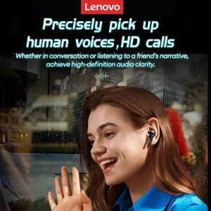 Lenovo Bluetooth Wireless Headphones Built In Microphone USB Type C Charging Port Noise Isolating Comfortable Over Ear Headset C