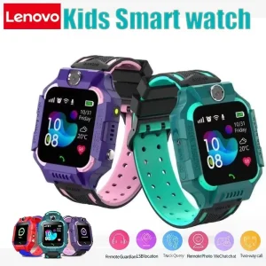 Lenovo New Kids Smart Watch SOS GPS Antil-lost With Sim Card Ip67 Waterproof Remote Photo Kids Gift For IOS Android Children