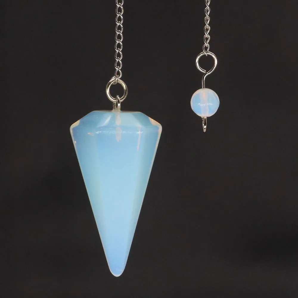 Natural Crystal Pendulums for Divination Dowsing Amethyst Pink Quartz Pendulum Reiki Healing Gem Stone Pendant Pendulos - الصورة 30