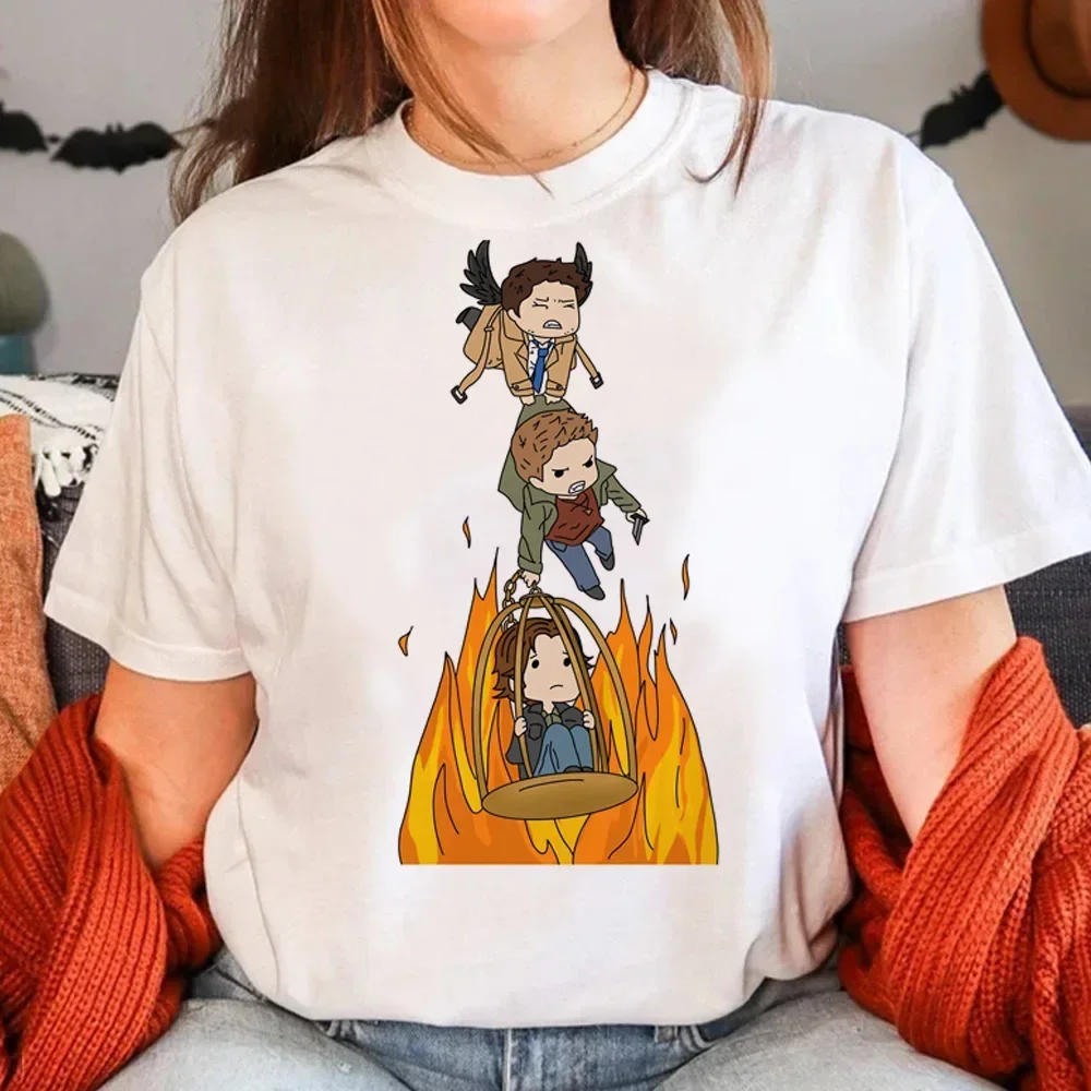 Supernatural T-shirts Women Japanese T-shirts Female Anime Funny Clothing - Image 9