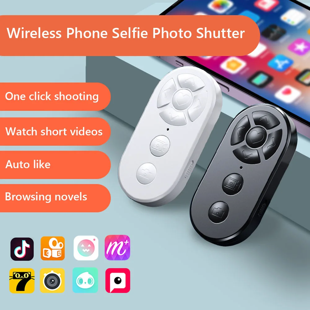 7 Button Wireless Phone Selfie Photo Shutter Universal Remote Control Selfie Stick Bluetooth Camera Controller For Xiaomi IPhone - Image 2