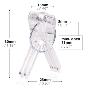 20-100PCS 15x30MM Grafting Clips Tomoto Eggplant Vegetables Grafted Clamp Garden Plants Seedling Tools Transparent Plastic Joint