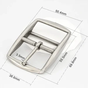 1pieceStainless Steel Adjustable Belt Buckle Double-bar Pin Buckle Tri-glide Slider Horse Halter Harness Accessories Parts