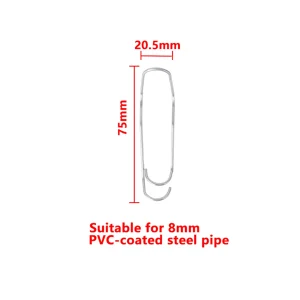 Plant Trellis Steel Clip Garden Orchard 8/11/16/20mm Pipe Flower Vegetable Fruit Vine Climbing Support Buckle 10/20/50/100Pcs