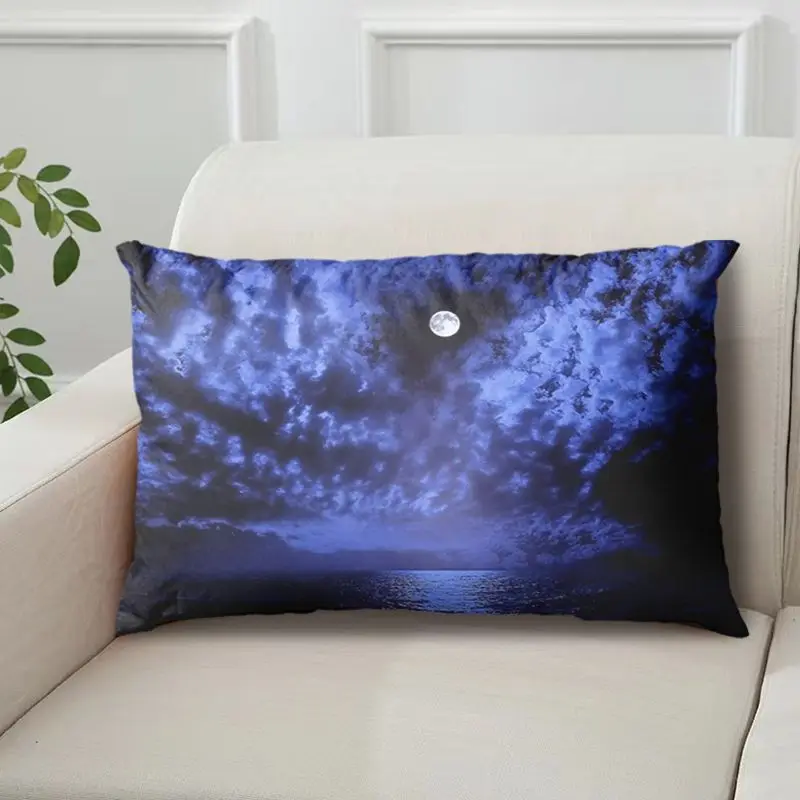 Internet-Famous Moon Pillow with Starry Night Scene, Single-Sided with Core, Pillowcase, Cushion Cover - Image 17