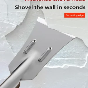 Ultra-Thin Flat Shovel Cement Trough Shovel Manganese Steel Scraping and Putty Knife, Siding Scraper for Home and Industrial