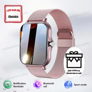 2026 Women Smart Watch Fitness Clock Sports Heart Monitor Smartwatch Bluetooth Call Music Playback 1.83'' Surprise Gift Watches