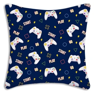 Cool game handle printed pillowcase, bedroom room decoration, game hall sofa chair cushion cover, decoration