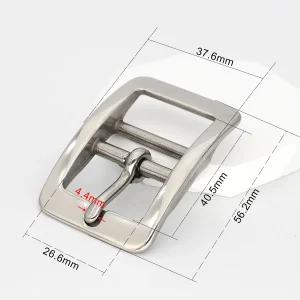 1pieceStainless Steel Adjustable Belt Buckle Double-bar Pin Buckle Tri-glide Slider Horse Halter Harness Accessories Parts