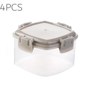Kitchen 7pcs Food Containers Set BPA Free Plastic Airtight Storage Box With 10stickers and Pen
