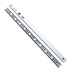 1Pair Drawer Steel Ball Rail Slide Drawer Ball Guide Two Sections 17mm Wide Steel Fold Furniture Hardware Fittings