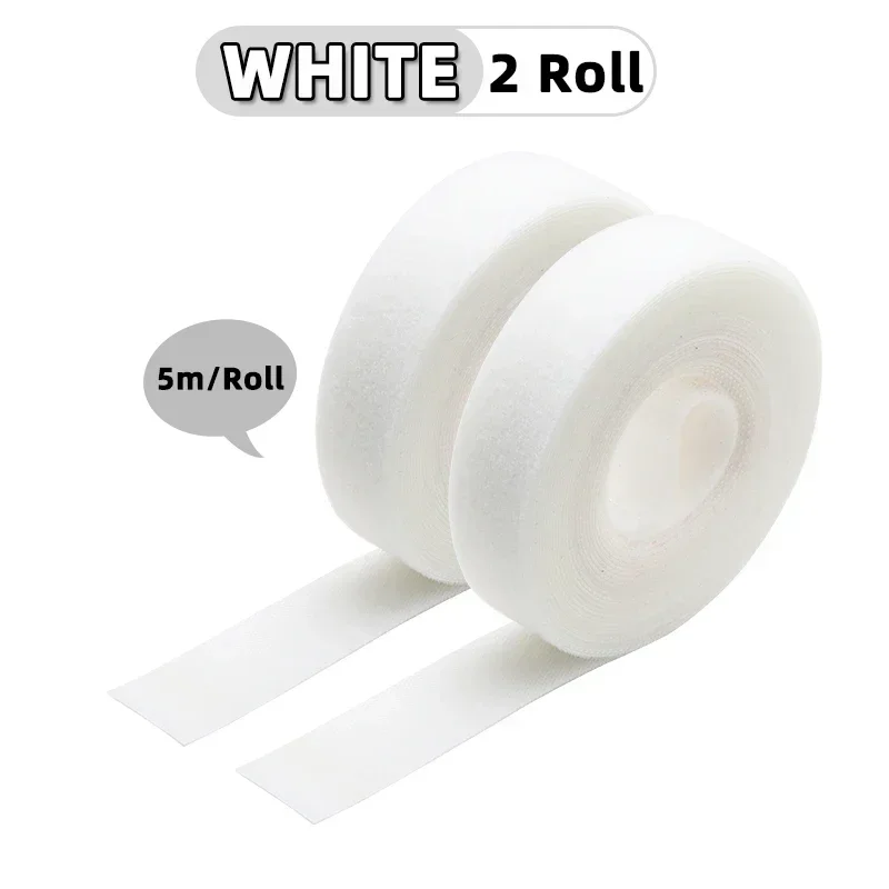 5m/roll Cable Ties Reusable Loop Bundle Self Adhesive Fastener Clip Wire Holder Management DIY Accessories Nylon Strap Organizer - الصورة 16