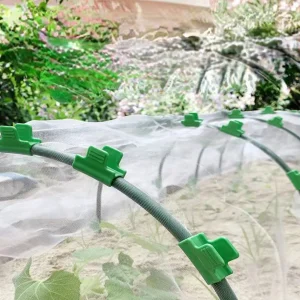 10pcs Greenhouse Clips Film Row Cover Clips Greenhouse Hoops Install Greenhouse Film Clips Garden Tarpaulin Net Clips