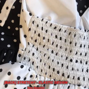 Backless Sexy Halter Beach Babydoll Crop Tops Women Polka Dots V neck Sleeveless T shirt Ruffles Basic Tees Not-Padded Pad