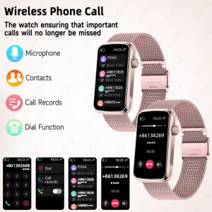 LIGE New Smart Watches Women IP68 Waterproof Luxury Sports Bracelet Heart Rate Blood Oxygen Ladies Gift Alarm Clock Smartwatch