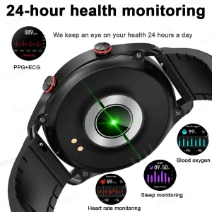 2026 New Voice Call Smart Watch Men AMOLED Screen Heart Rate Waterproof Sports Watch ECG+PPG Health Smartwatch For Android IOS