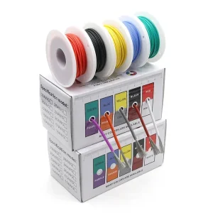 (5 Colors Mix Kit)Heat Resistant Flexible Silicone Wire 30/28/26/24/22/20/18/16AWG Stranded Cable Electrical Tinned Copper Wires