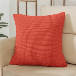 40x40 45x45 50x50 Solid Color Jacquard Pillow Cover for Sofa Office Waist Cushion Cover Home Decorative Pillowcase Decoration