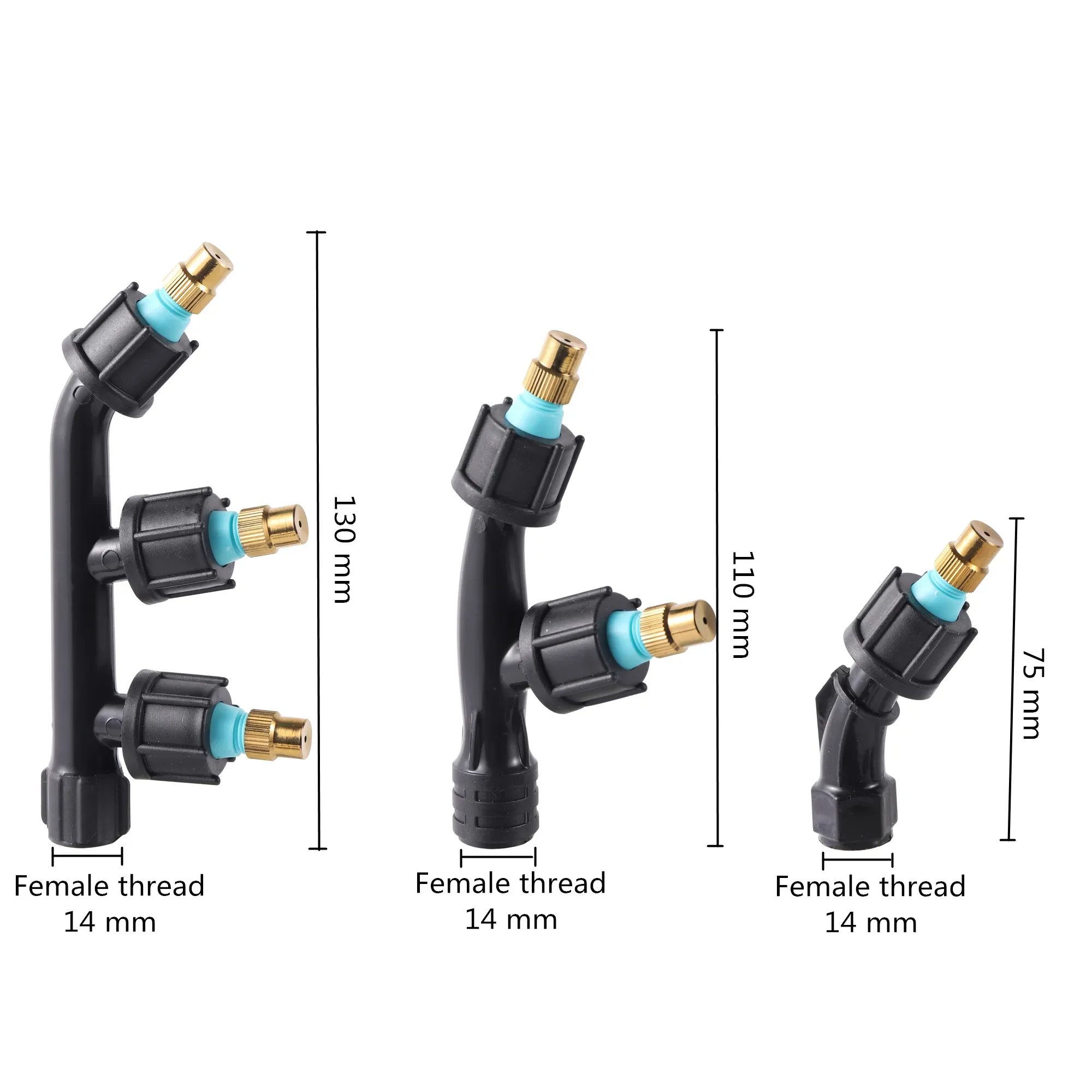 Atomizing Sprayer Nozzle Single/Double/Three Nozzle Head Gardening Plants Flowers Fogging Irrigation Sprayer Watering Tool - Image 2