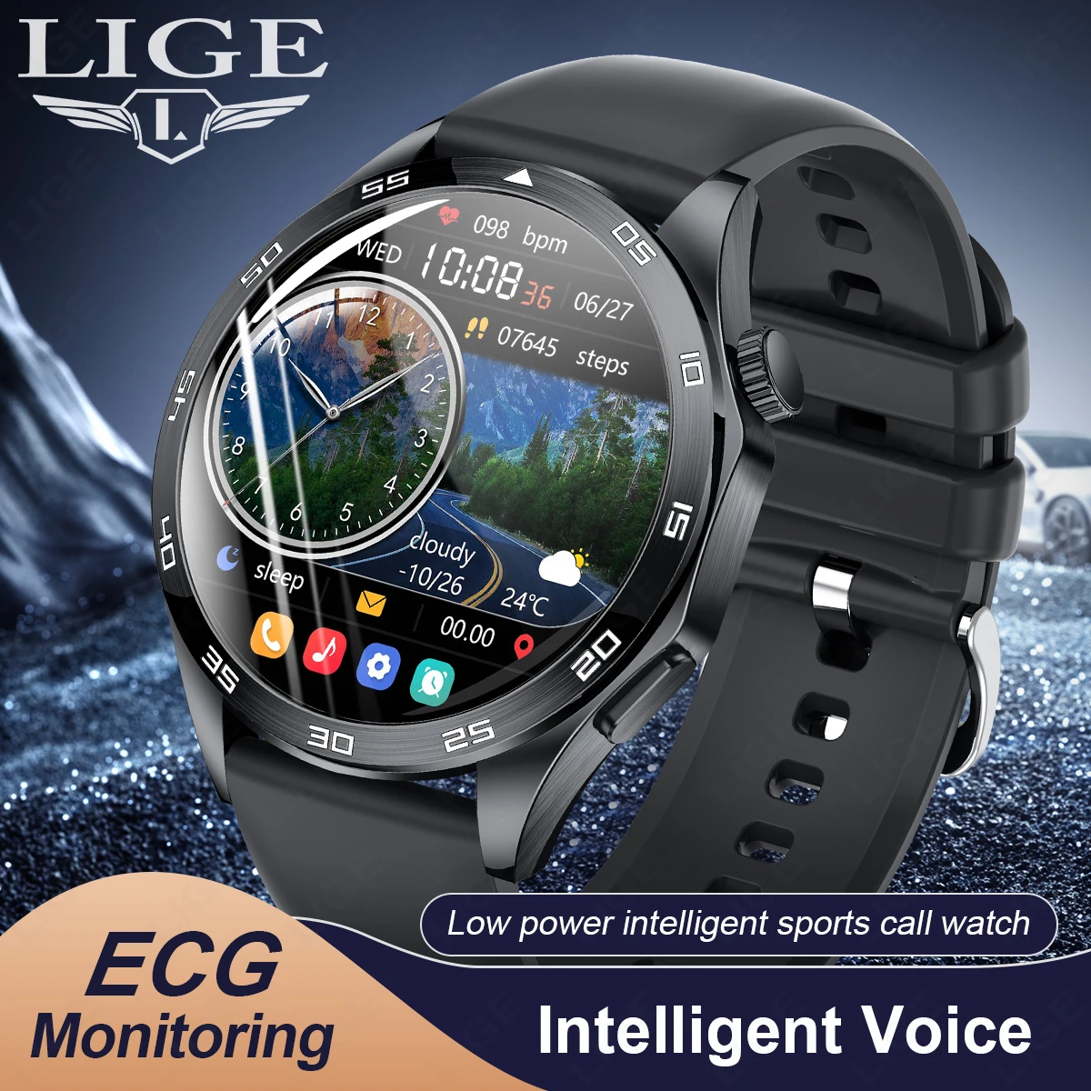 2026 Men New Smartwatch Bluetooth Call Waterproof Sports Fitness Smart Watches ECG Heart Rate Monitoring Health Smart Bracelets