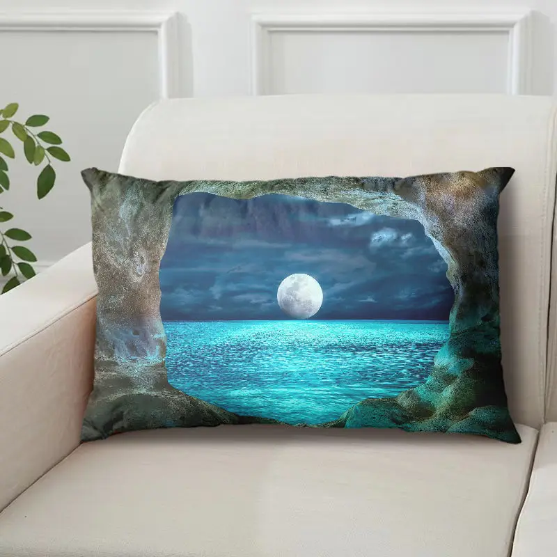 Internet-Famous Moon Pillow with Starry Night Scene, Single-Sided with Core, Pillowcase, Cushion Cover - Image 10