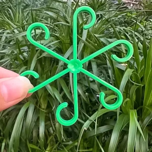 4Pcs Plant AntiToppling Support Pole Green Plant Fixator Gardening Auxiliary Branch Fixed Support Plant Stand Garden Accessories