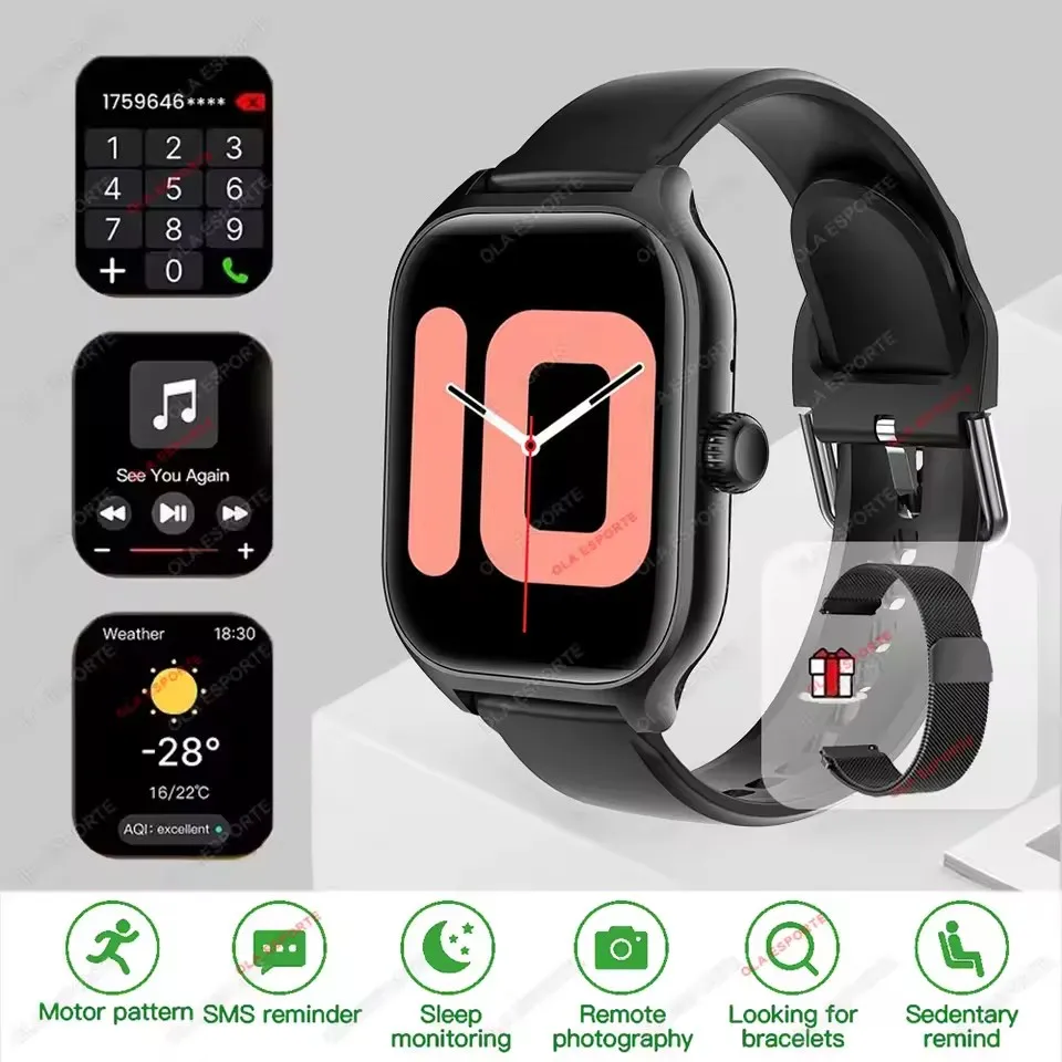 New Smartwatch Dial to Answer Calls Calorie Tracking Heart Rate Blood Oxygen Monitoring Bluetooth Smart Watch for ios Android - Image 13