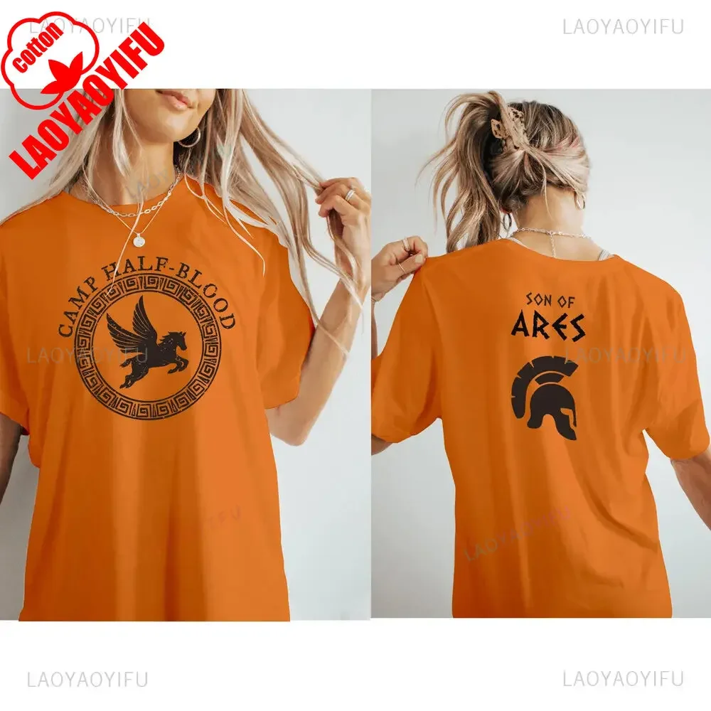 Classic Camp Half Blood Long Island Percy Jackson Son of Greek Tshirt Summer Woman Man High Quality Cotton Graphic T Shirts - الصورة 12
