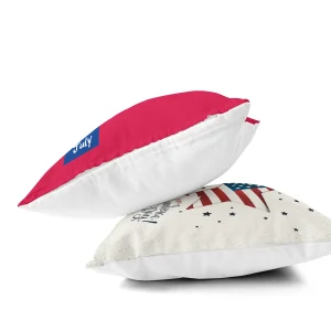 American Independence Day Series LOVE USA Printed Square Home Decoration Pillowcase Cojines Decorativos Para Sofá Akcesoria Kuch