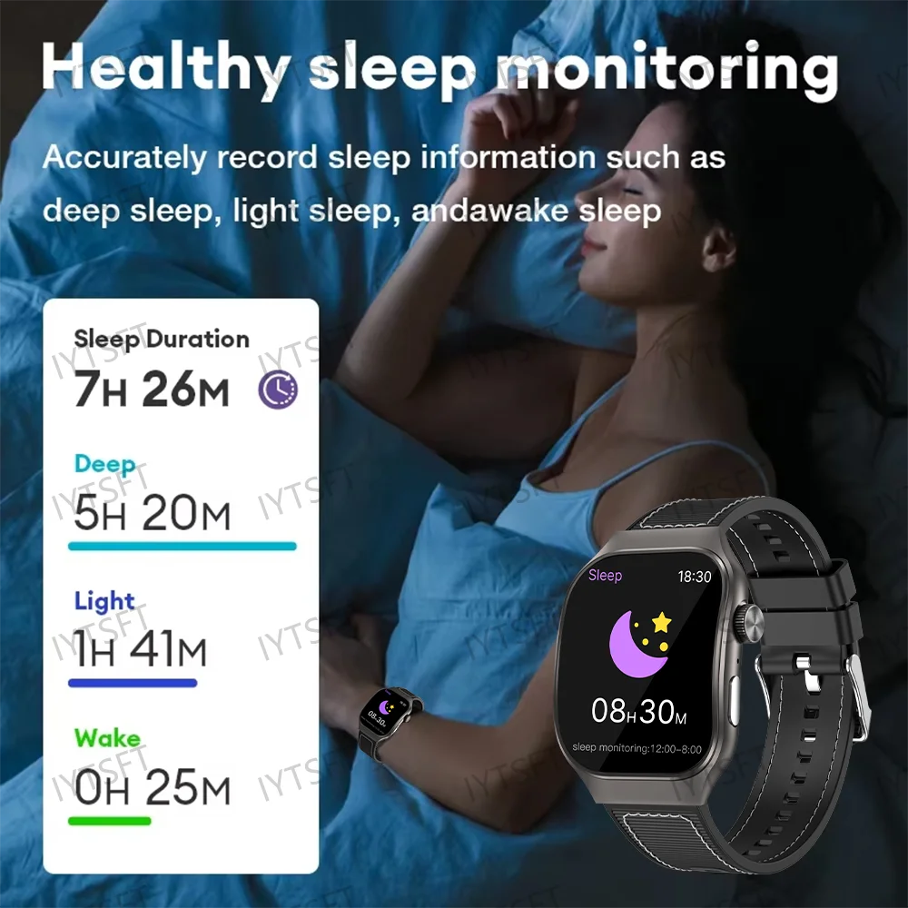 LAXASFIT 2.01 Inch Curved Screen Men's Smart Watch Bluetooth 5.3 HD Call Multiple Sports Modes Woman Smart Watch Holiday gifts - الصورة 6