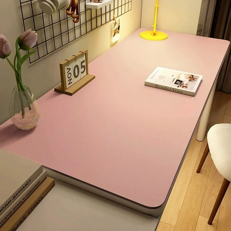 Leather Table cloth for Home Easy Clean Table Protector Waterproof Tea Coaster Large Desk Mat Anti-Slip Gamer Keyboard Mouse Mat - الصورة 2
