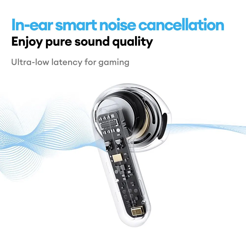 New Lenovo LE209 Wireless Bluetooth Earphone ANC Noise Reduction HiFi Music Bluetooth Headphone 30H Battery Life Gaming Headset - الصورة 3