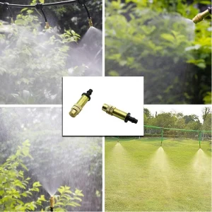 5pcs Adjustable Copper Mist Nozzle Garden Sprayer Nozzle Greenhouse Lawn Water Sprinkler