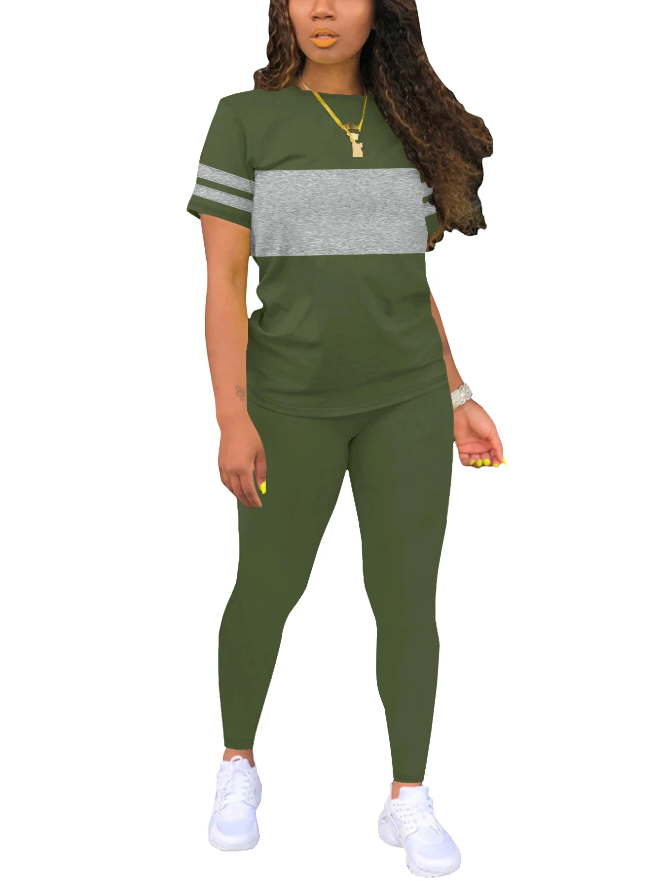 Women's Summer Casual Set Fashionable Comfortable Ensemble Ladies Clothing Outfit - Image 8